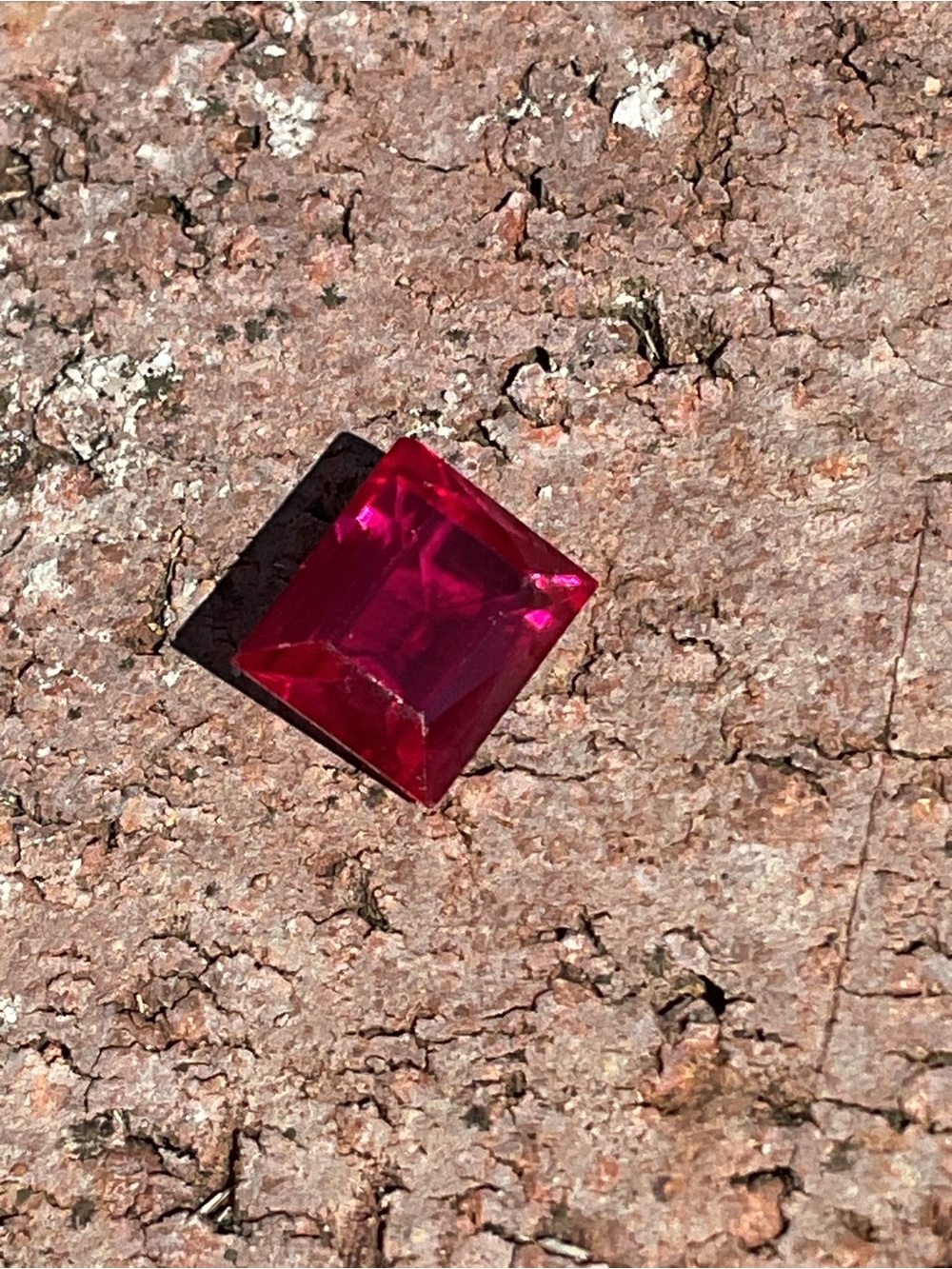 Ruby Emerald Cut Loosegem